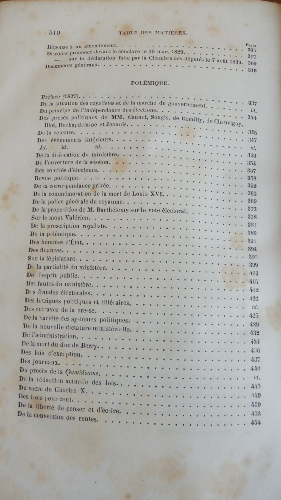 Opinions et discours (Chateaubriand) s.d.