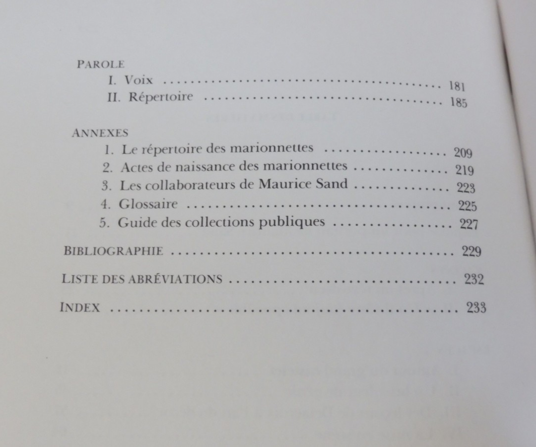 Maurice Sand marionnettiste (Bertrand Tillier) 1992