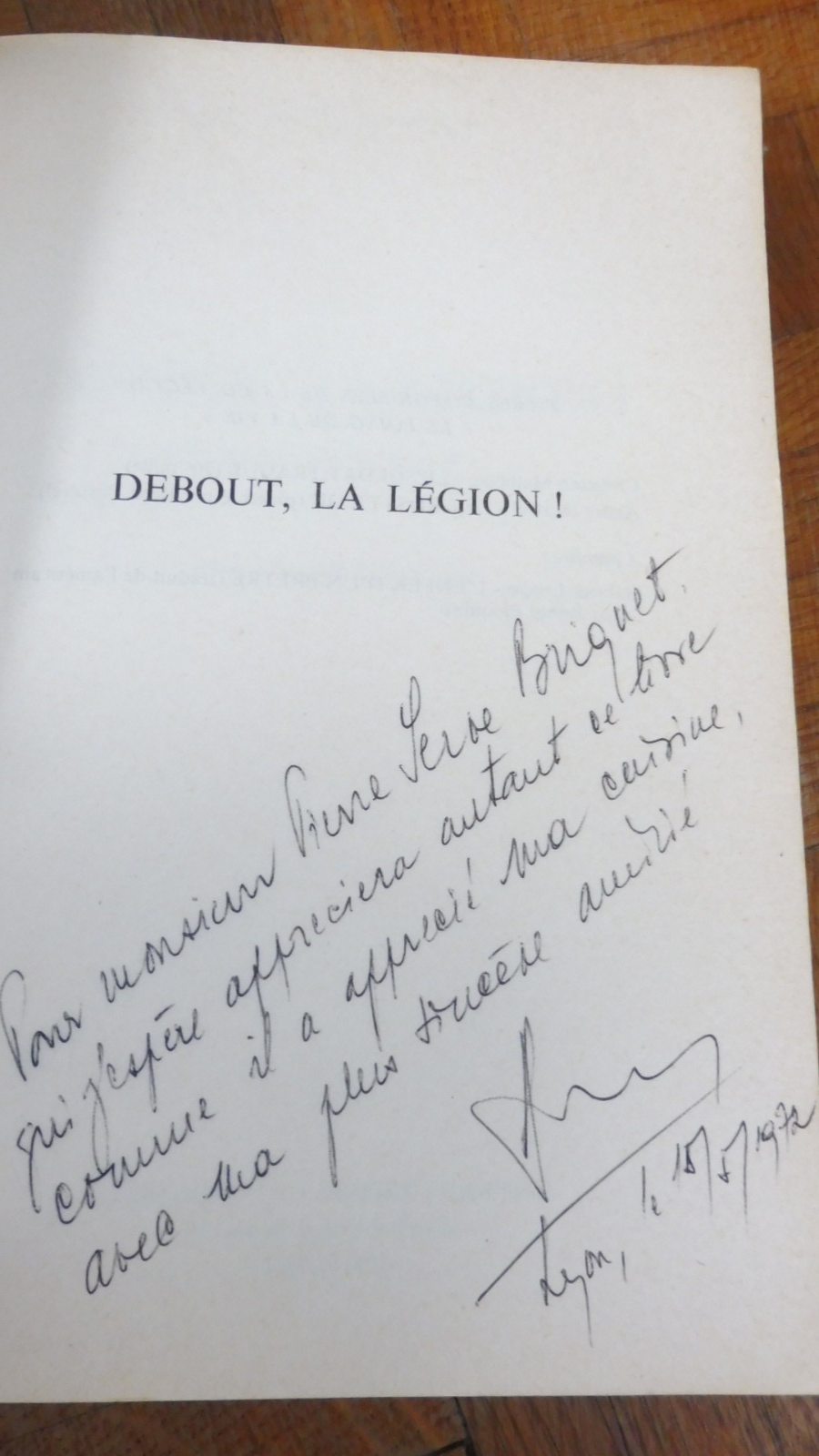 Debout la légion (Charles Hora) 1972 ENVOI