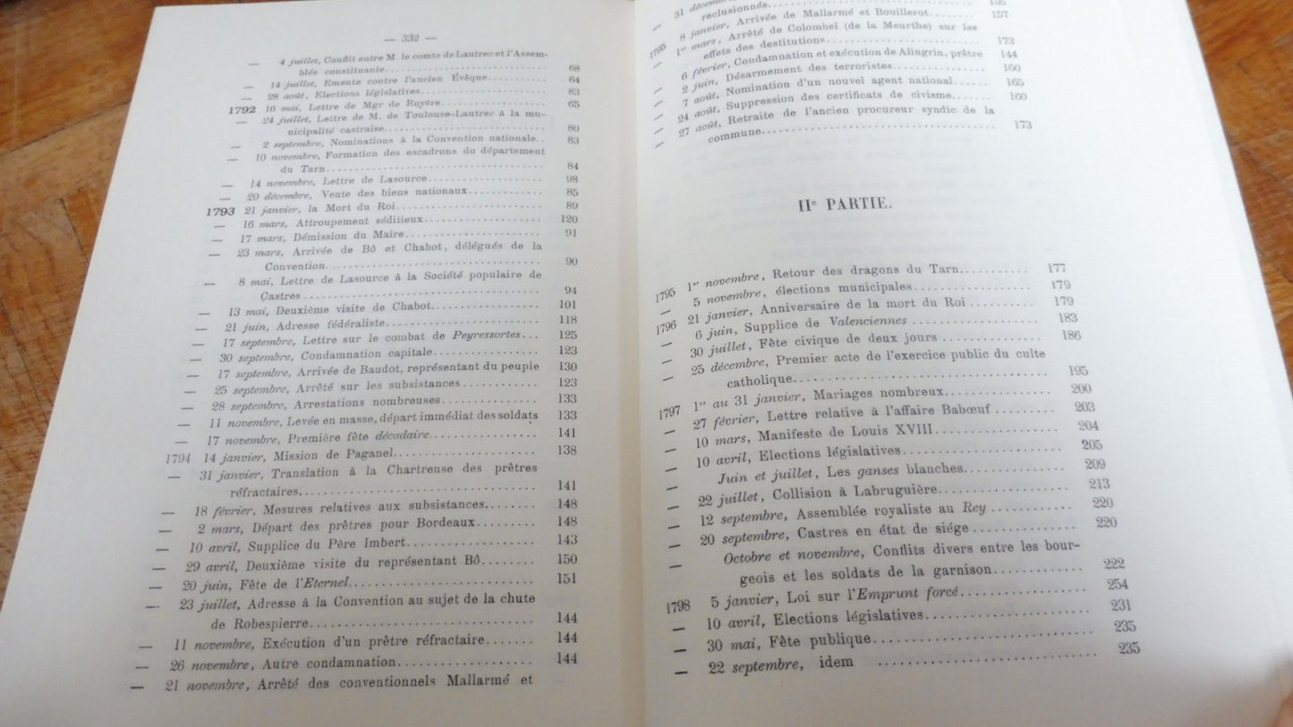 Histoire de la ville de Castres et de ses environs (A. Combes) 1977
