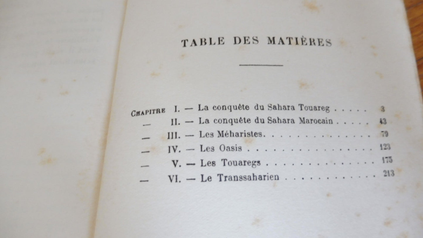La Conquête du Sahara (E. F. Gautier) 1910