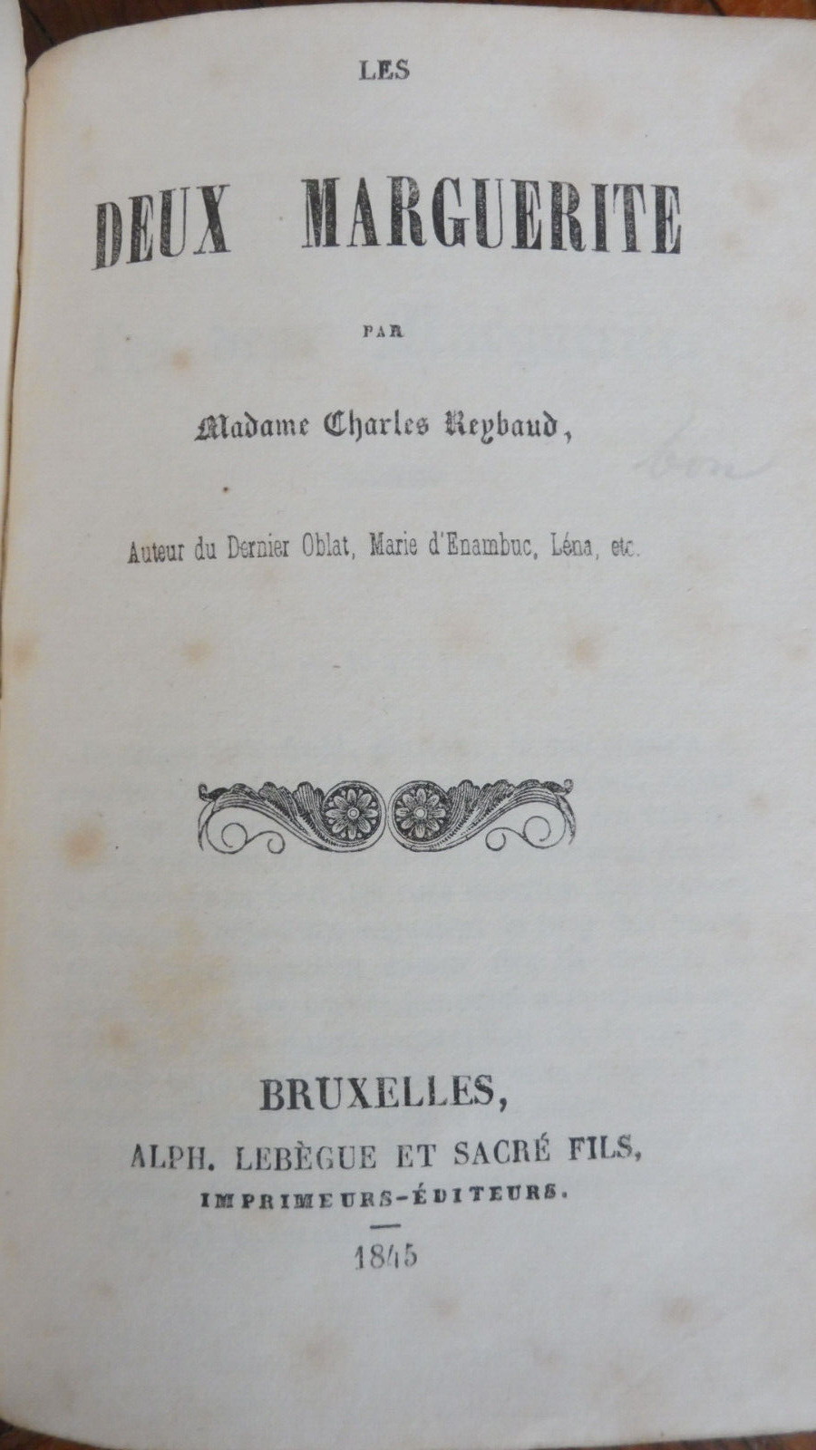 Beatrix (Balzac) 1939 EO + Les Deux Marguerites (Reybaud) 1845 EO