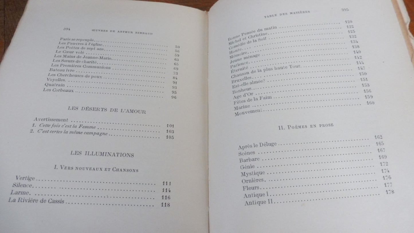 Oeuvres de Arthur Rimbaud 1924