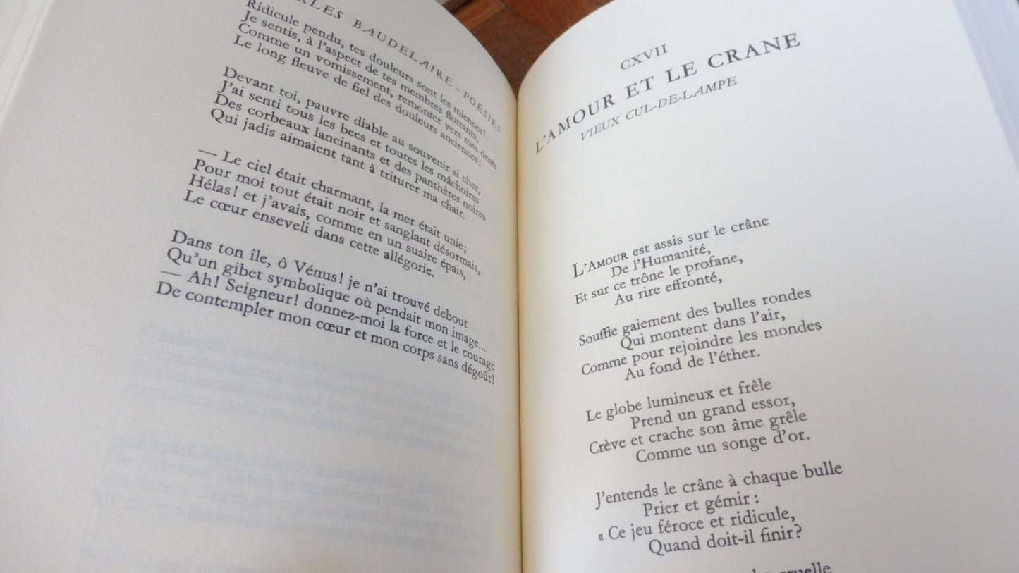 Oeuvre poétique de Charles Baudelaire 1982 JEAN DE BONNOT