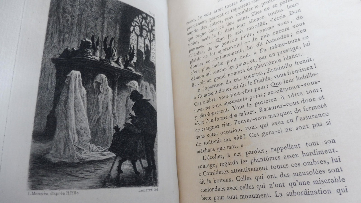 Le Diable boiteux (Le Sage) 1880 2/2 gavures Lalauze