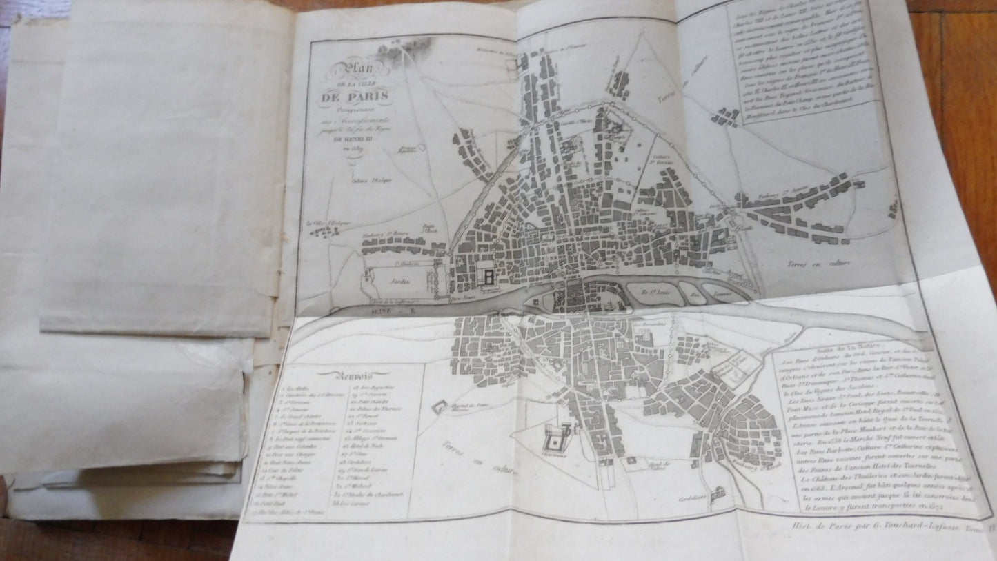 Histoire de Paris. Atlas (G. Touchard-Lafosse) 1834