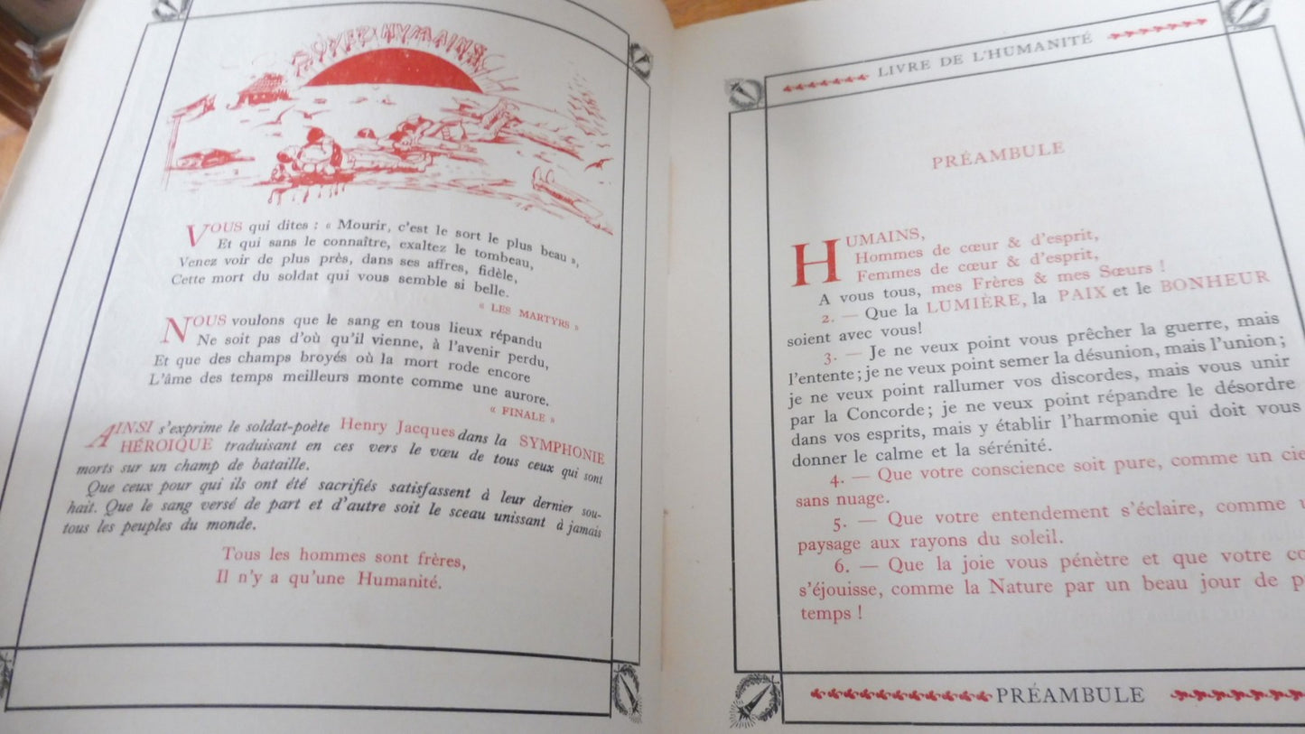 Le Livre de l'Humanité (Edouard Daanson) 1922 ESOTERISME