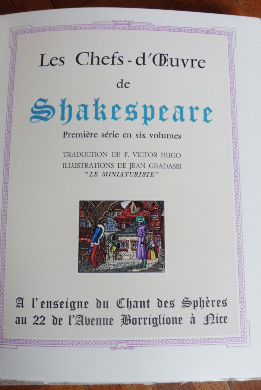 Chefs d'oeuvre de Shakespeare 1974 illus. Gradassi 12/12