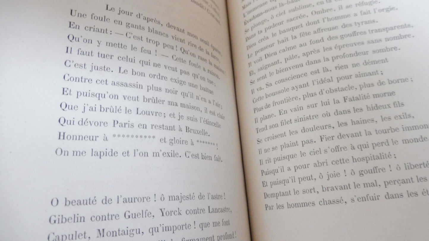 L'Année terrible (Victor Hugo) 1872 EO ENVOI