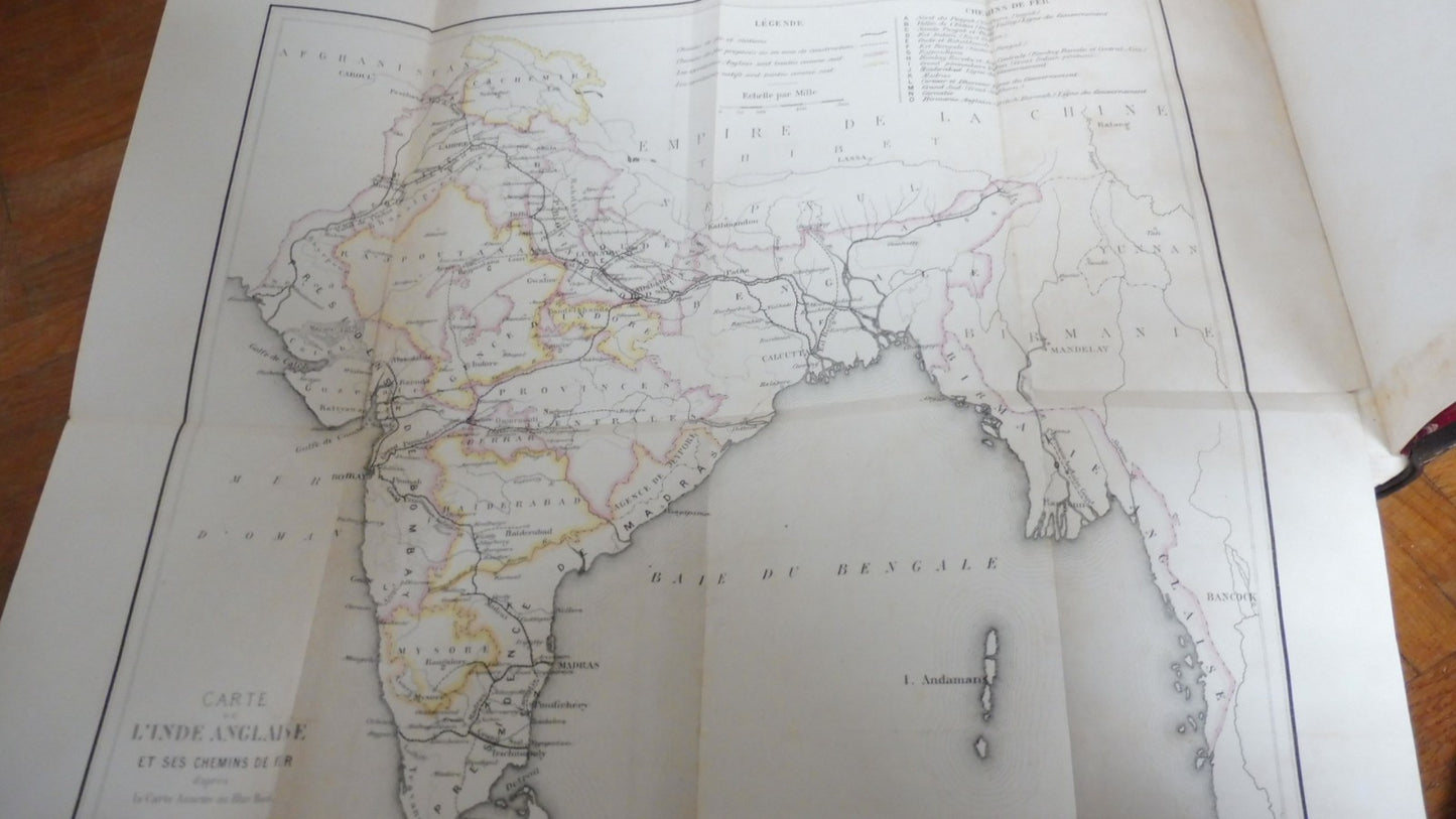 Les Anglais et l'Inde (E. De Valbezen) 1875 3 vol.
