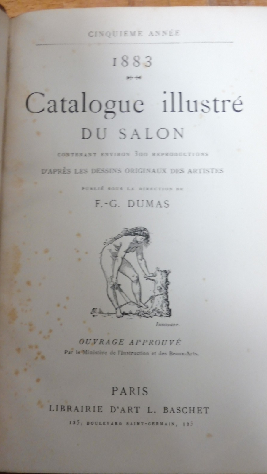 Lot beaux arts (F.-G. Dumas) 1881-83 3 vol.