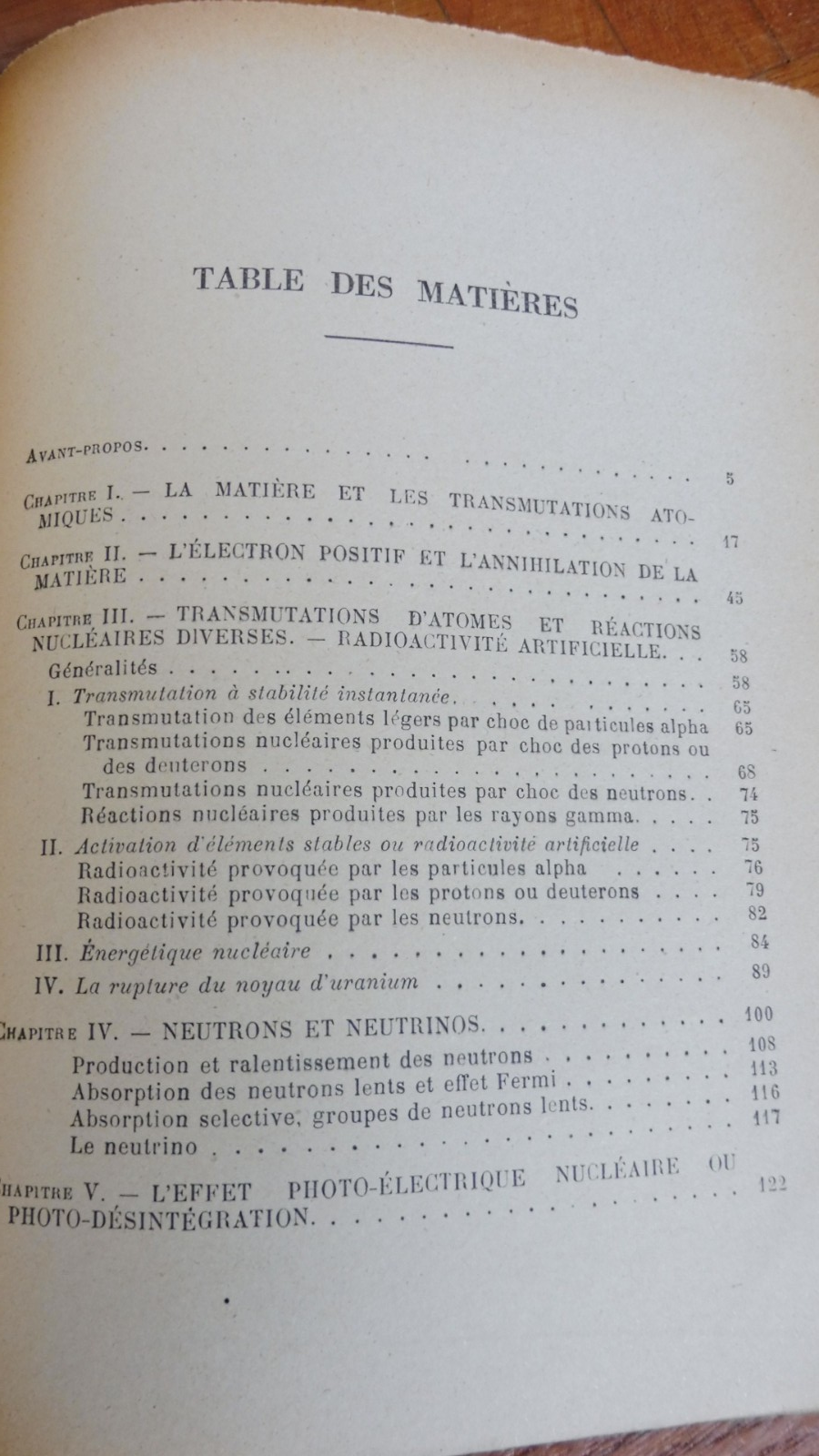 Vie et transmutations des atomes (Jean Thubaud) 1944
