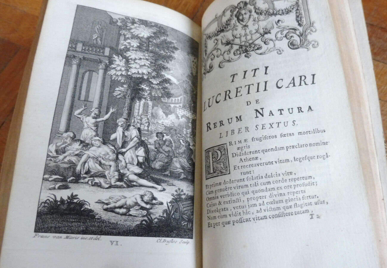 Titi Lucretii Cari de Rerum Natura L.VI (Lucrèce) 1754