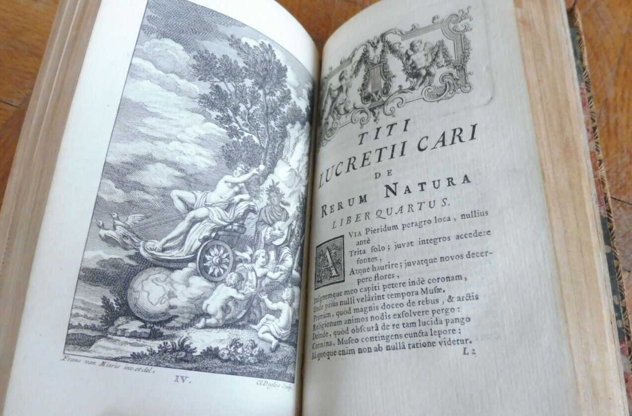 Titi Lucretii Cari de Rerum Natura L.VI (Lucrèce) 1754