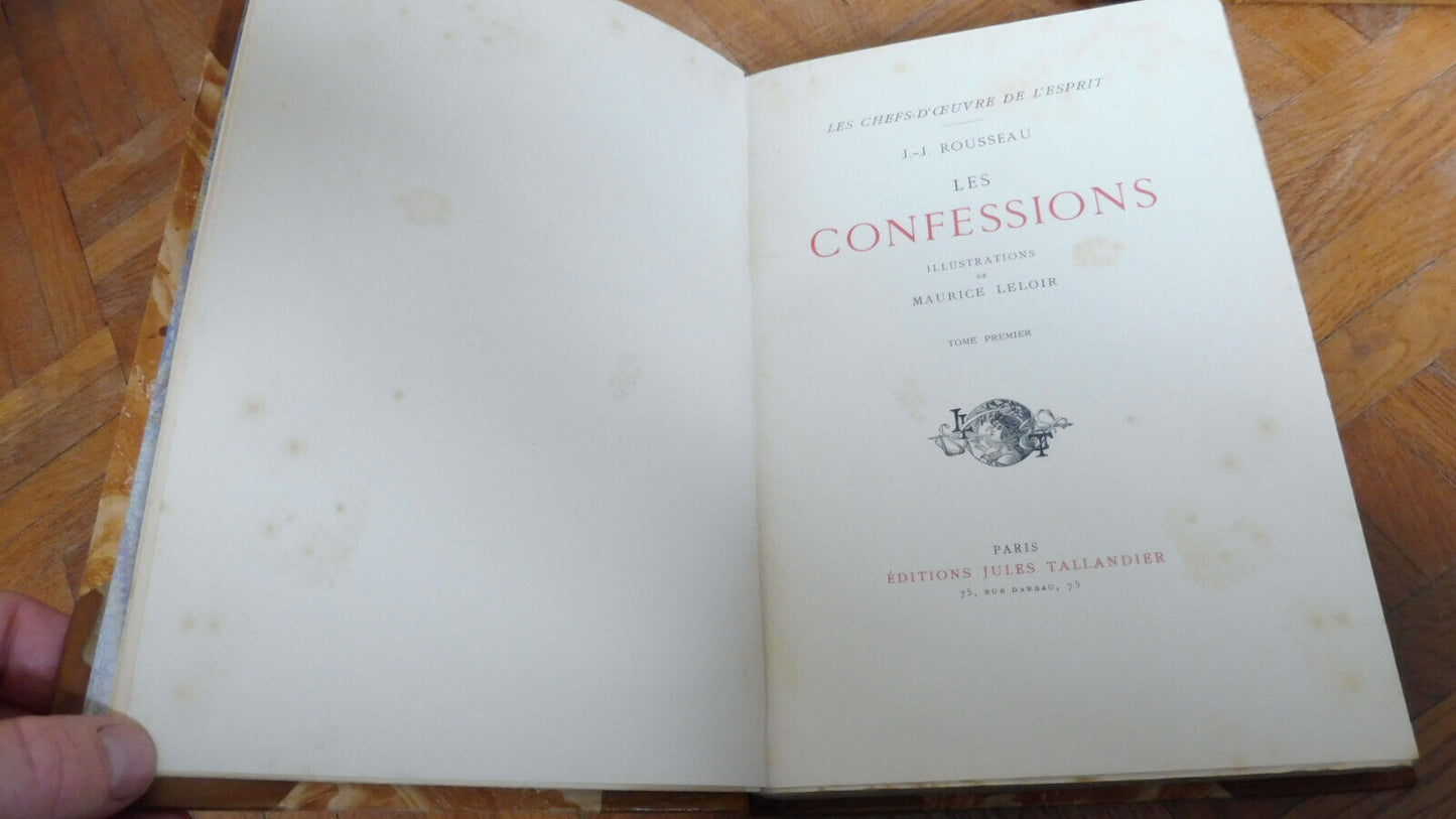 Les Confessions (Rousseau) 1922