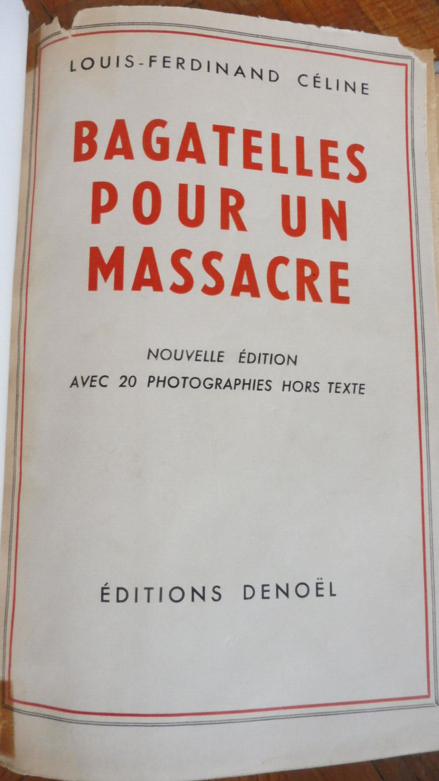 Bagatelles pour un massacre (Céline) 1943