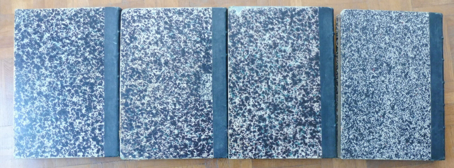 Oeuvres illustrées de Balzac 1874 8 vol. en 4 tomes illus. Daumier, Johannot...