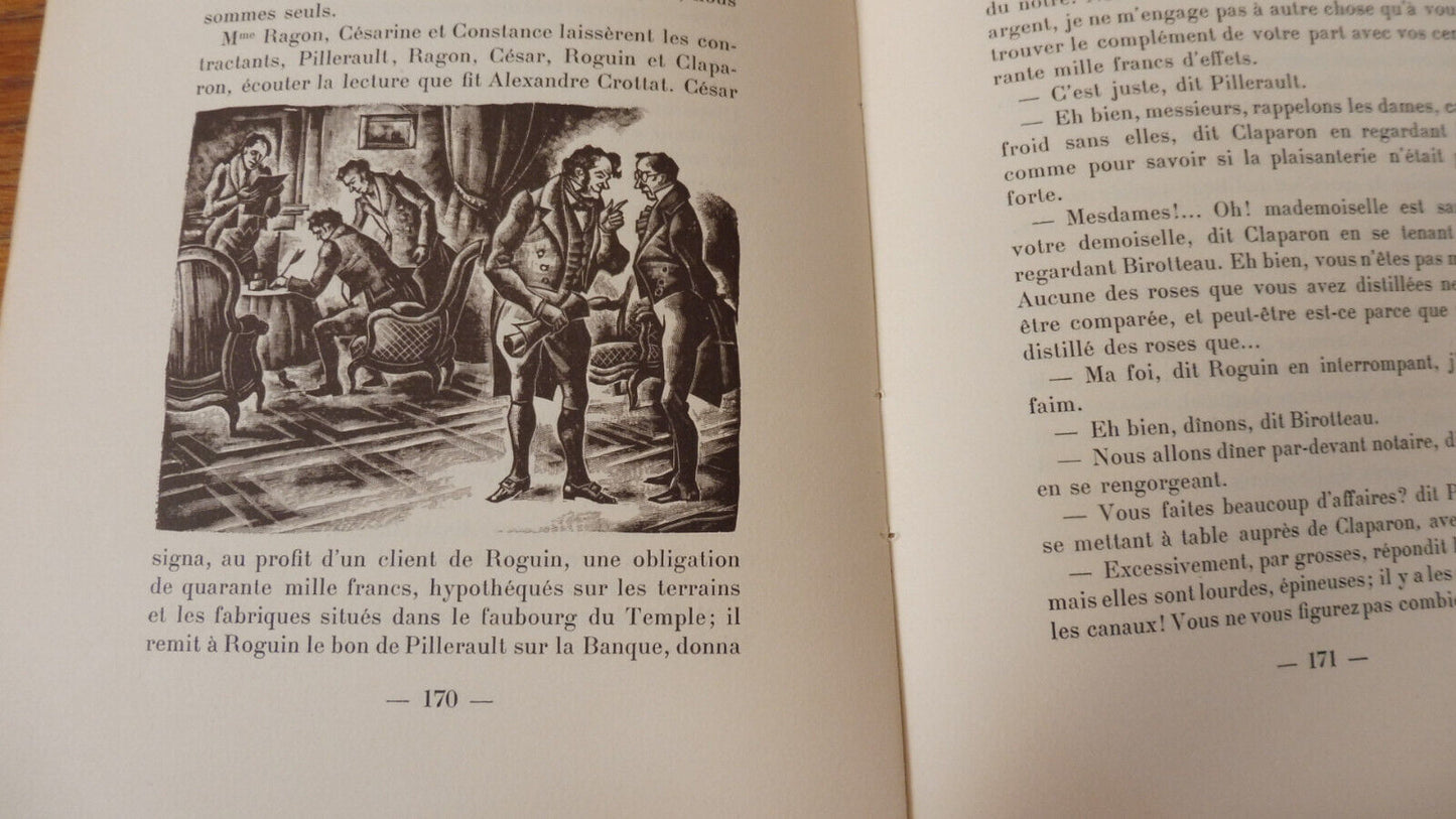 César Birotteau (Balzac) 1929 illus. Boullaire VELIN