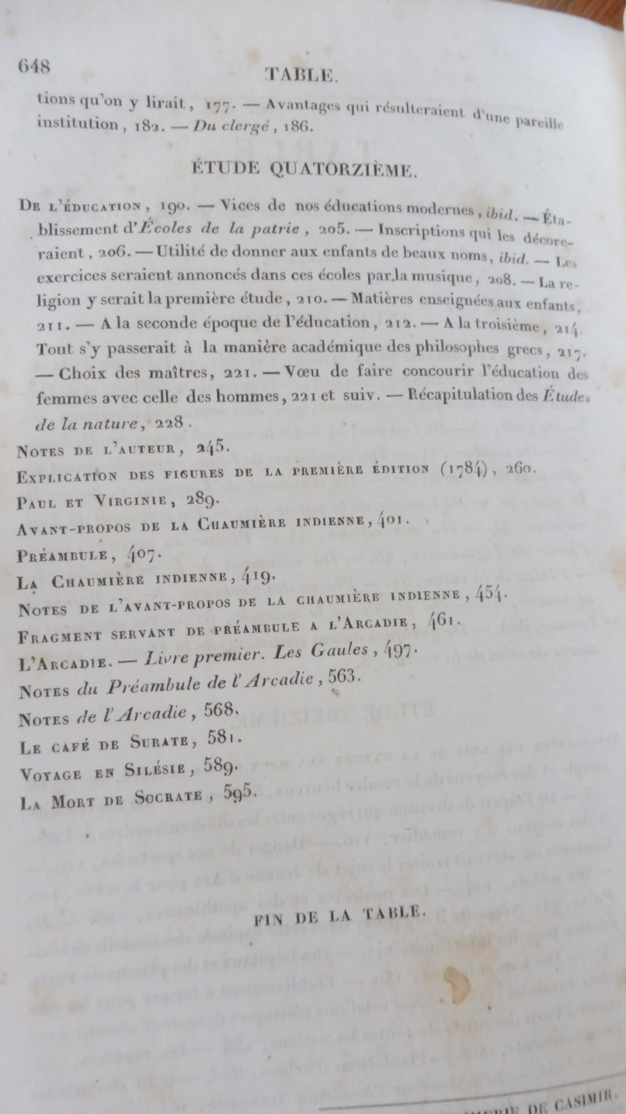 Etudes de la Nature + oeuvres (Bernardin de Saint-Pierre) 1836