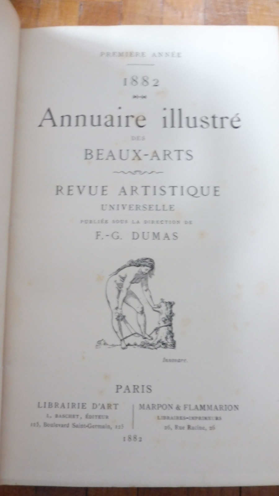 Lot beaux arts (F.-G. Dumas) 1881-83 3 vol.