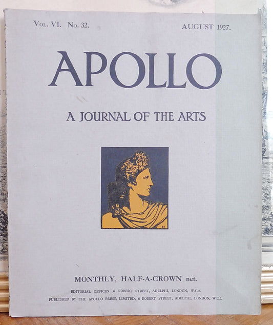 Apollo. A journal of the arts. Vol. VI. N°32 august 1927