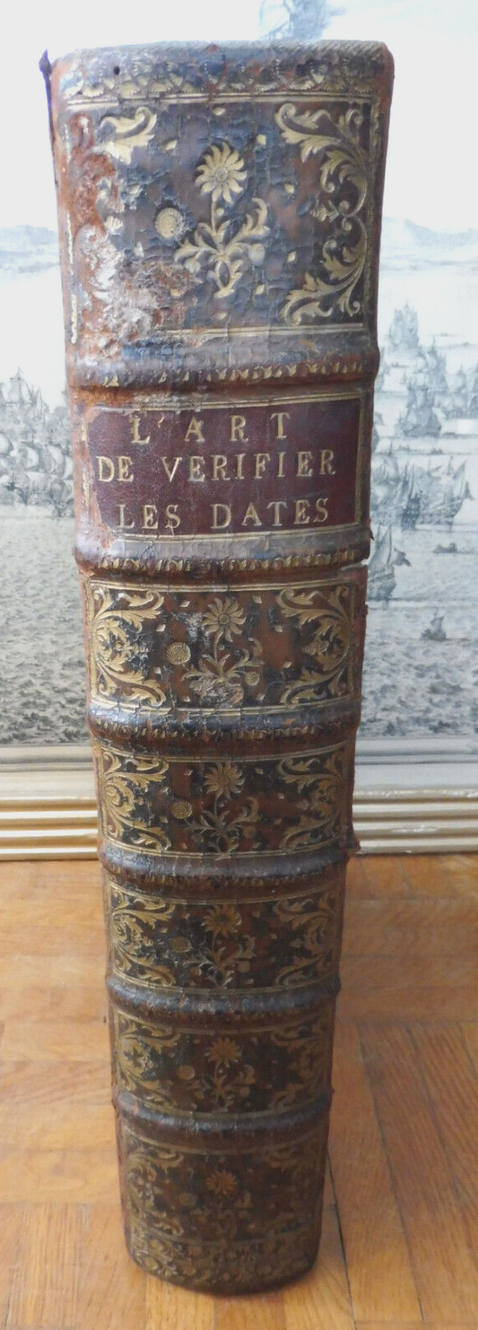 L'Art de vérifier les dates (Charles Clémencet) 1770 IN FOLIO