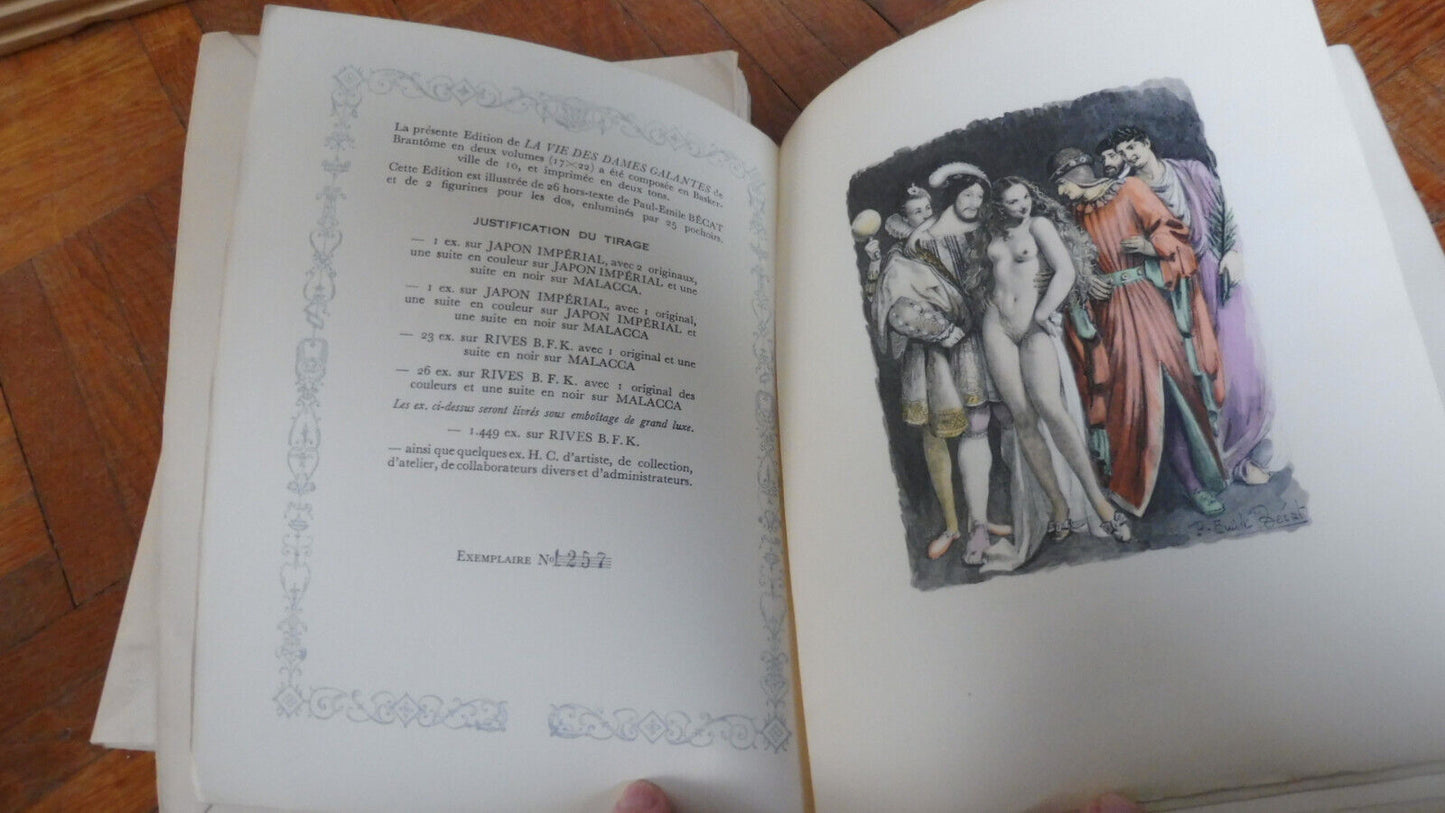 La Vie des dames galantes (Brantôme) 1948 illus. Bécat 2/2 CURIOSA