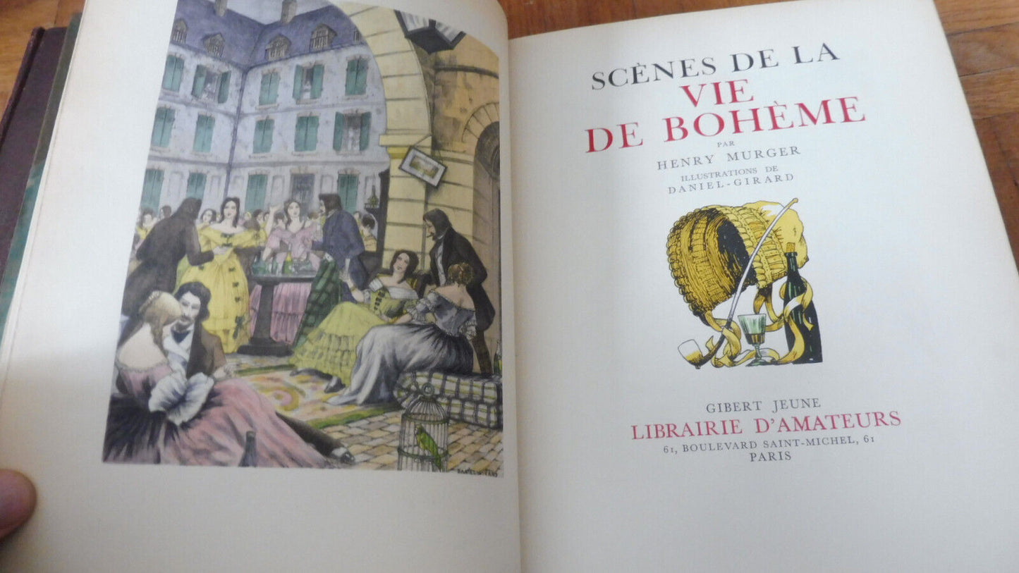 Scènes de la vie de Bohème (Henry Murger) 1939 illus. Daniel-Girard