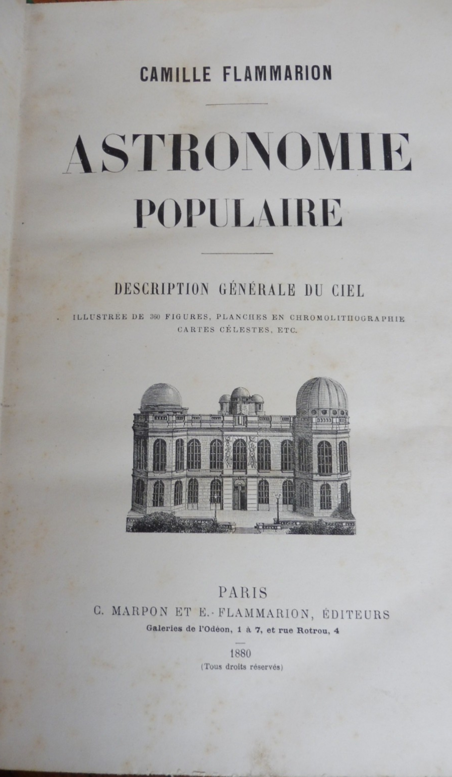 Astronomie populaire (Camille Flammarion) 1880
