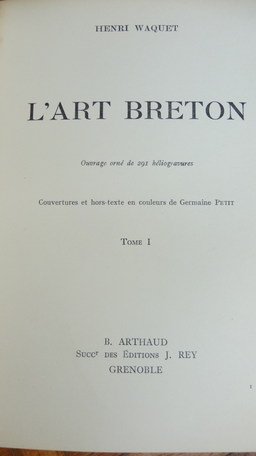 L'Art breton (Henri Waquet) 1933 2/2
