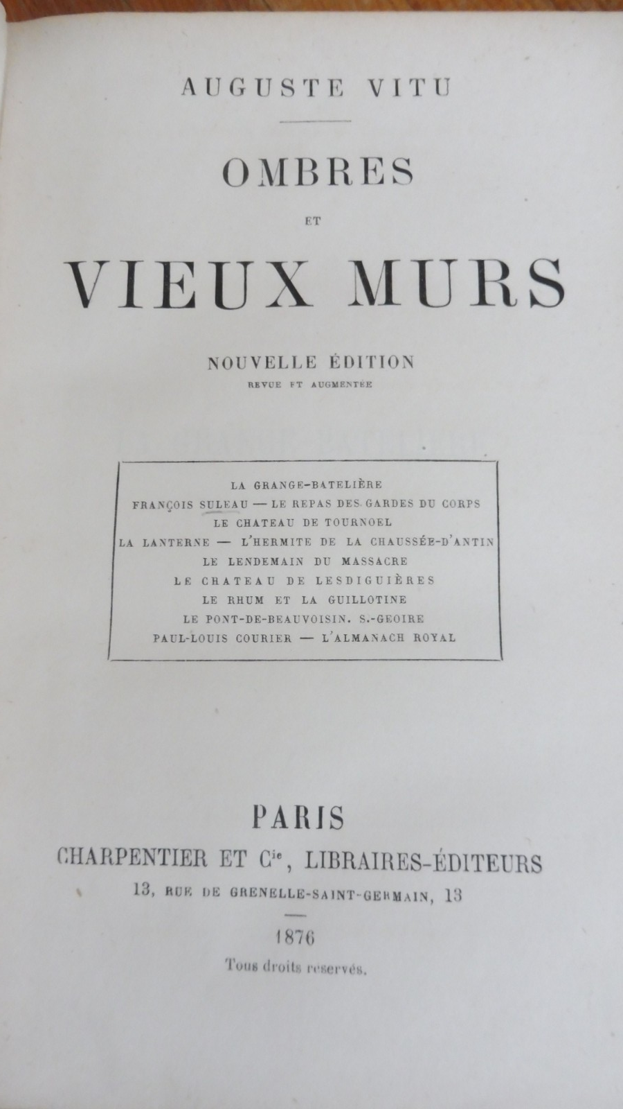 Ombres et vieux murs (Auguste Vitu) 1876