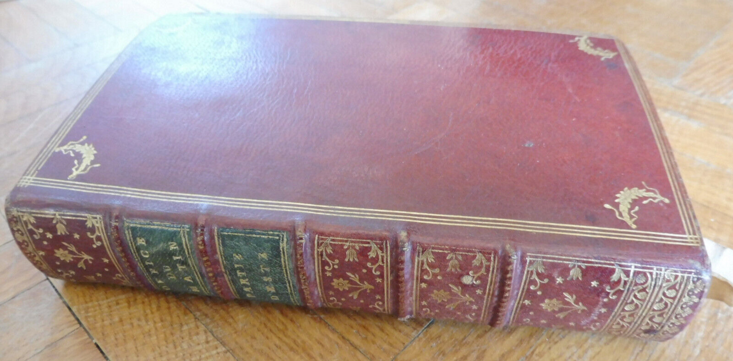 Livre d'Eglise Latin-François. Office du matin. Partie d'été 1765