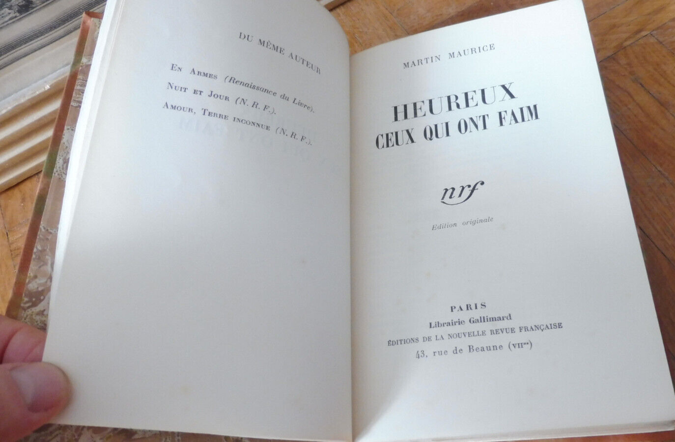 Heureux sont qui ont faim (Martin Maurice) 1931 EO