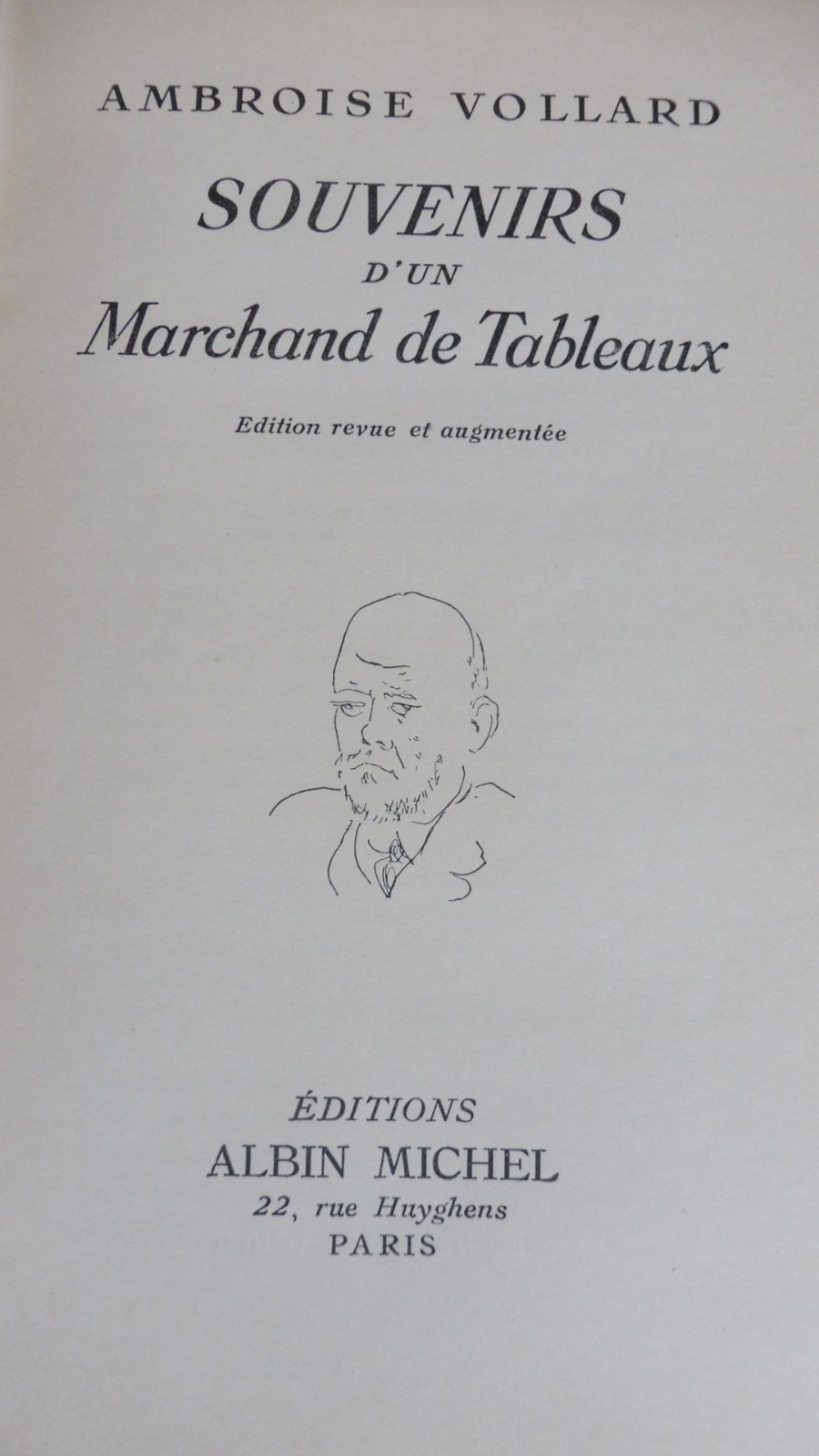 Souvenirs d'un marchand de tableaux (Ambroise Vollard) 1938