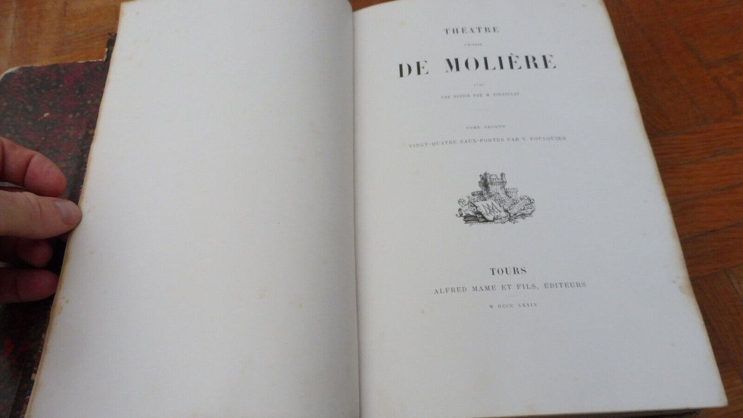 Théâtre de Molière 1878 2/2 illus. Foulquier