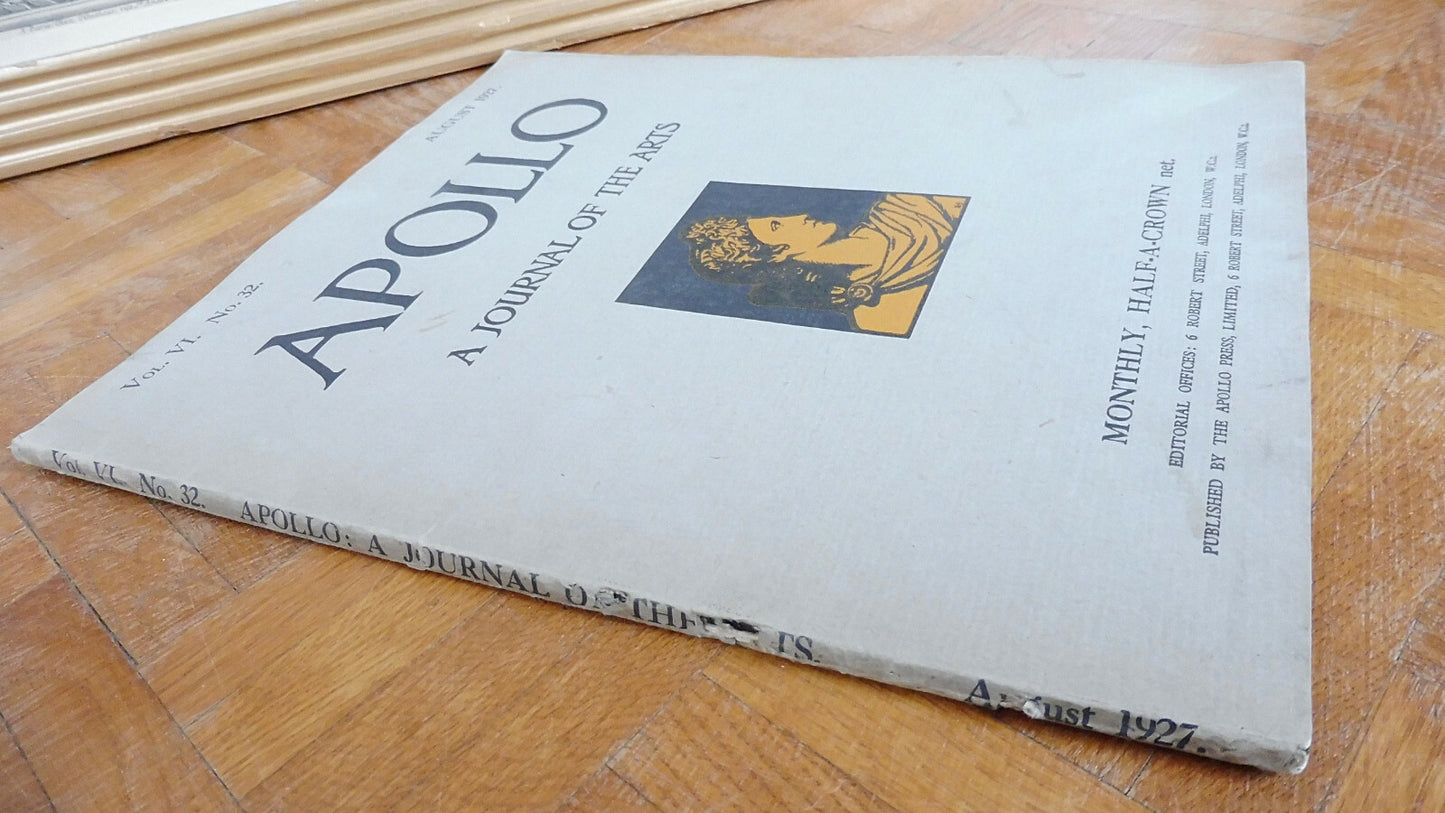 Apollo. A journal of the arts. Vol. VI. N°32 august 1927