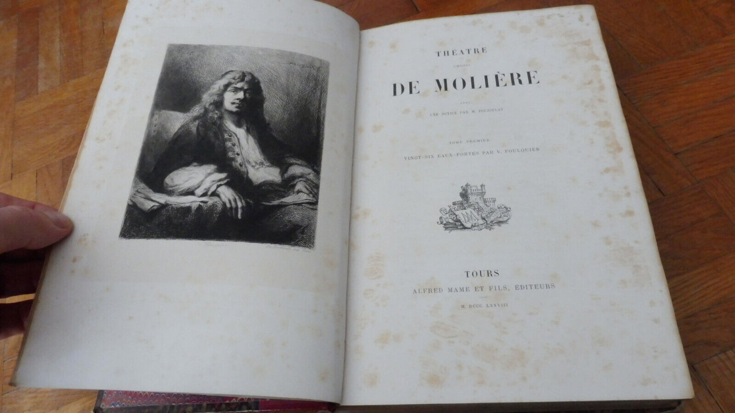 Théâtre de Molière 1878 2/2 illus. Foulquier