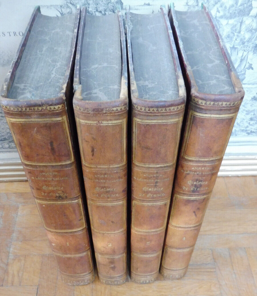 Histoire de France d'Anquetil continuée (Léonard Gallois) s.d. 4 vol.
