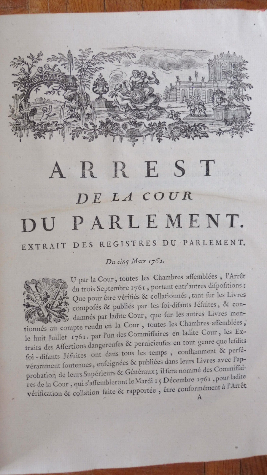 Extraits des assertions dangereuses (Roussel de la Tour) 1762 JESUITES