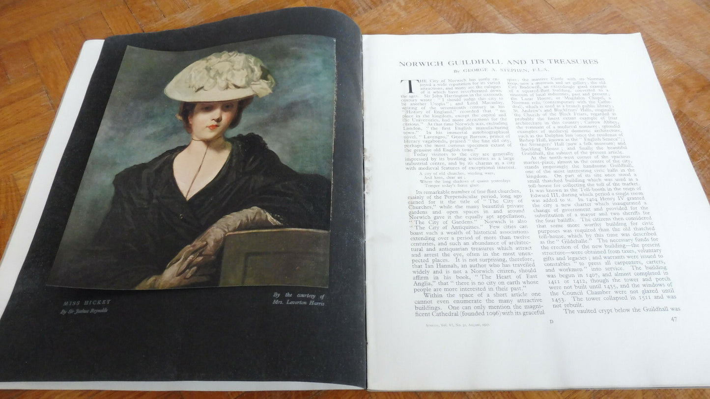 Apollo. A journal of the arts. Vol. VI. N°32 august 1927