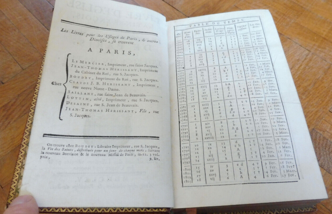 Livre d'Eglise Latin-François. Office du matin. Partie d'été 1765