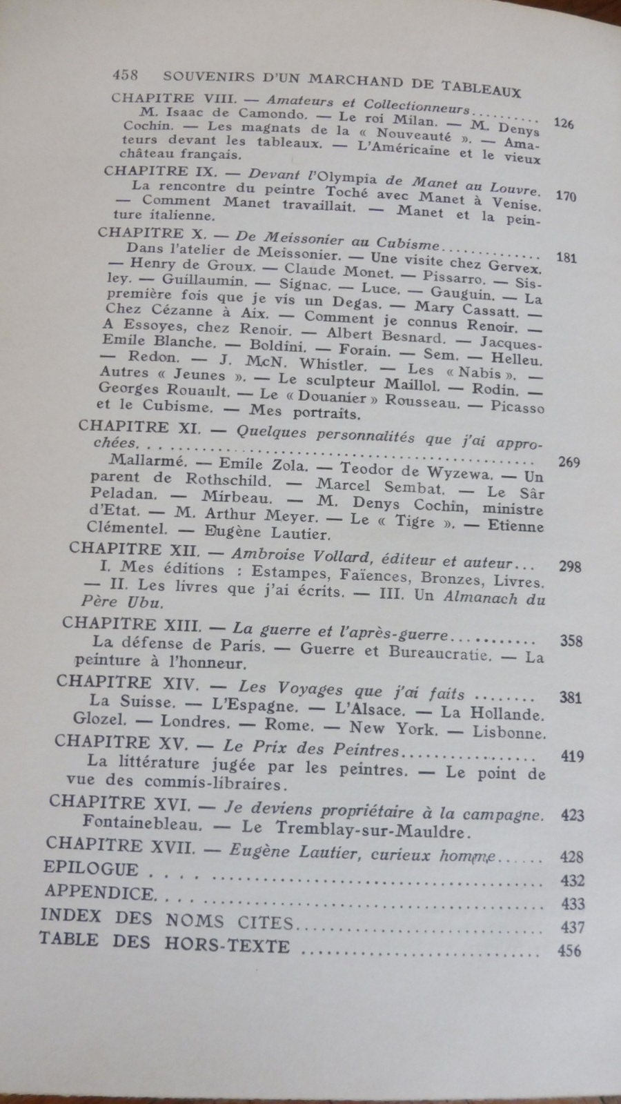Souvenirs d'un marchand de tableaux (Ambroise Vollard) 1938