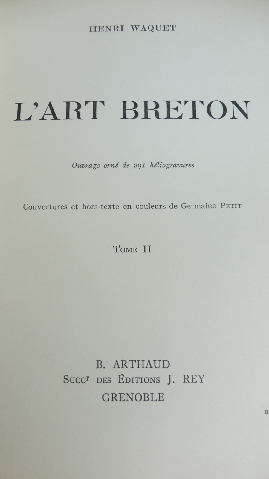 L'Art breton (Henri Waquet) 1933 2/2