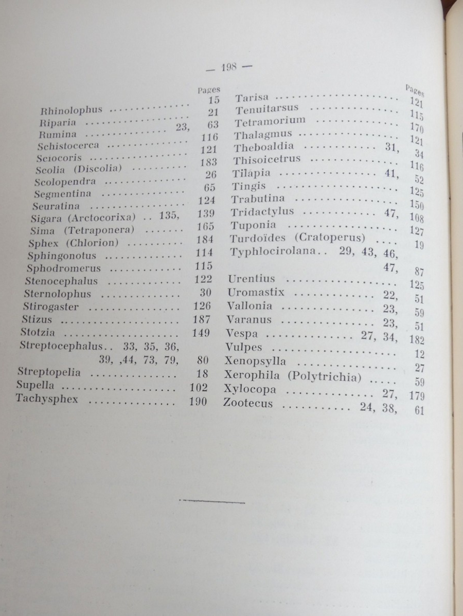 Etudes zoologiques sur le Sahara central (L.-G. Seurat) 1934