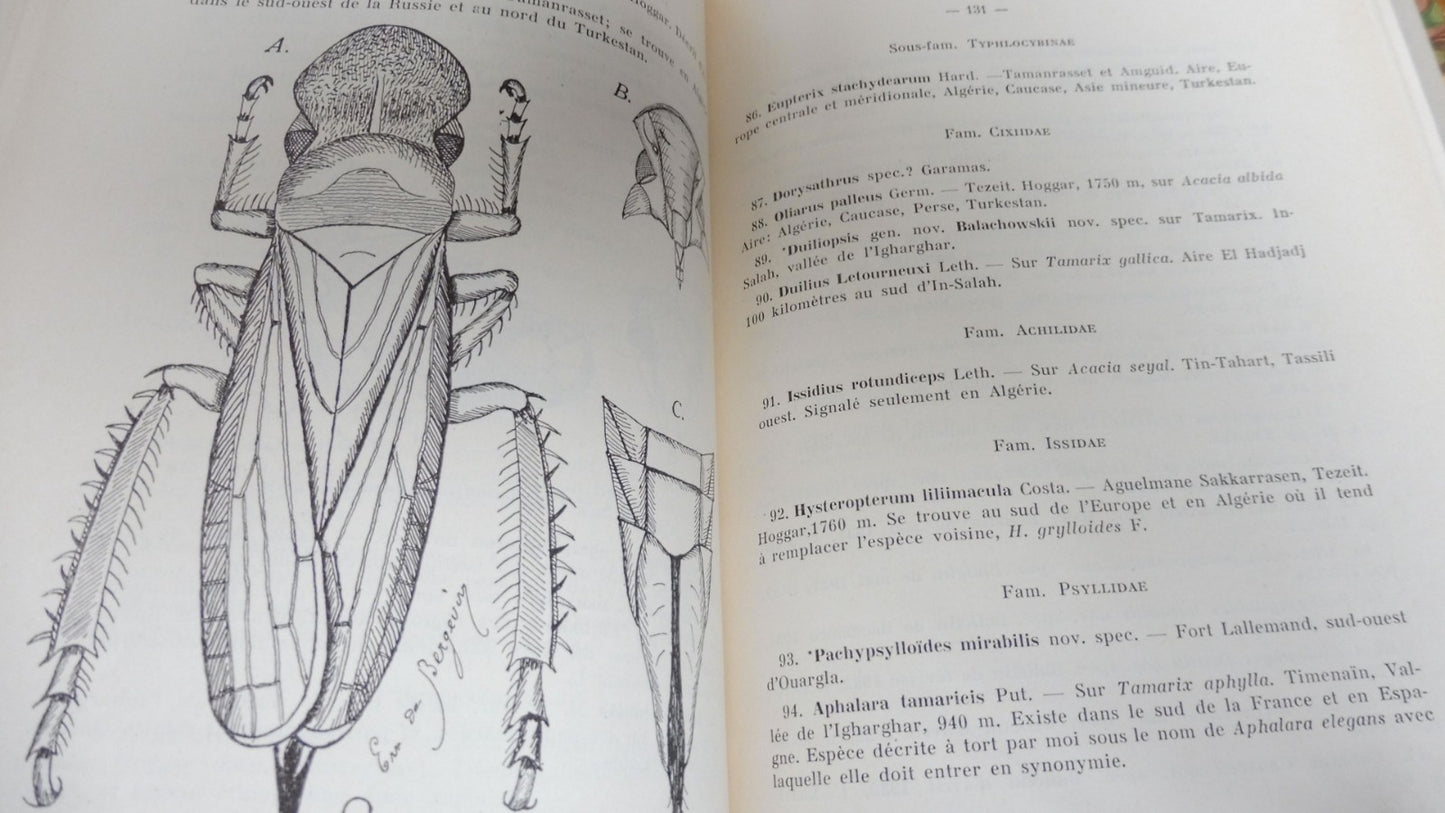 Etudes zoologiques sur le Sahara central (L.-G. Seurat) 1934