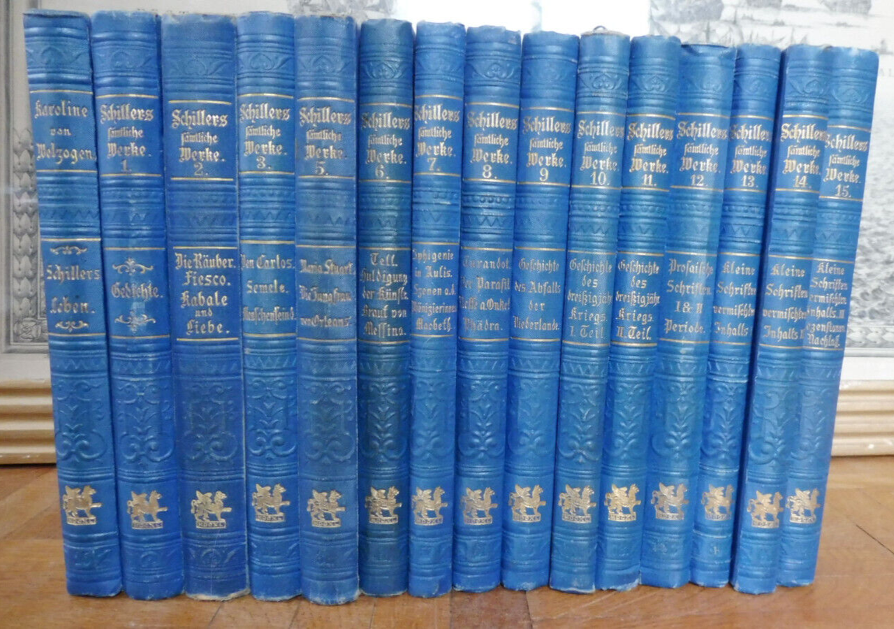 Schillers fämliche Werke (Friedrich von Schiller) s.d. 15 vol.