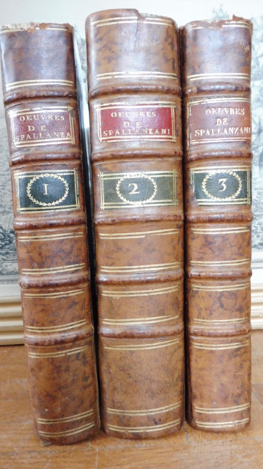 Oeuvres de Spallanzani (Lazzaro Spallanzani) 1786-87 3 vol BIOLOGIE