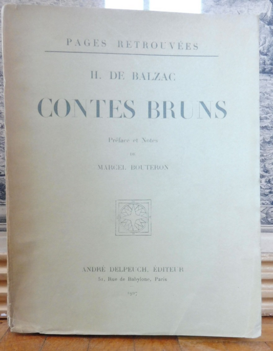 Contes bruns (Honoré de Balzac) 1927
