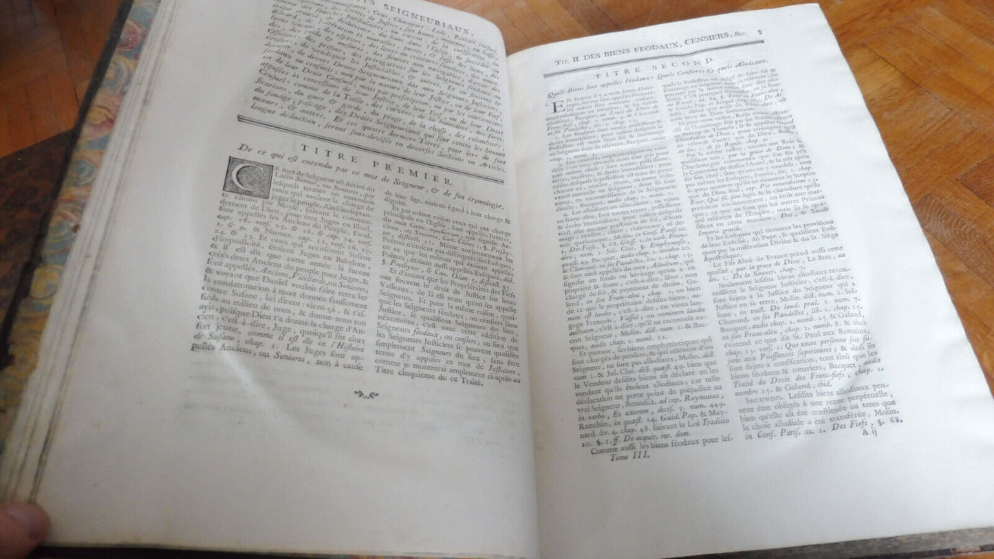 Oeuvres de M. Antoine D'Espeisses 1750 3/3 IN FOLIO DROIT