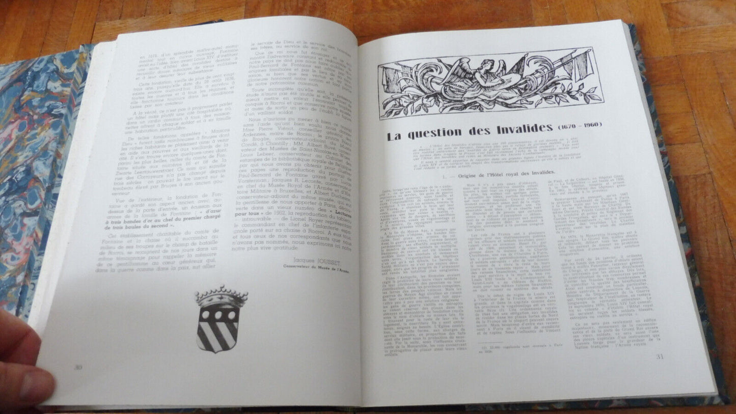 Bulletin de la Société des Amis du Musée de l'Armée. Années 1955-1961 2 vol.